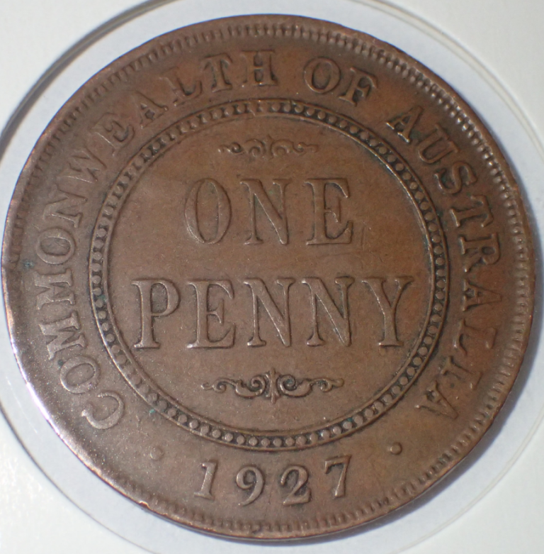 Australia One Penny 1927 w74 | AAA Coin Co